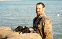 Chris with Greater Scaup